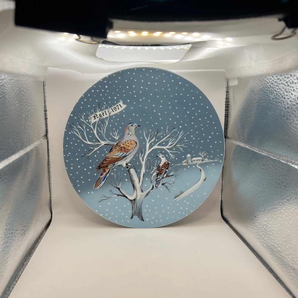 Haviland Limoges 1971 Two Turtle Doves #2 Haviland France Plate